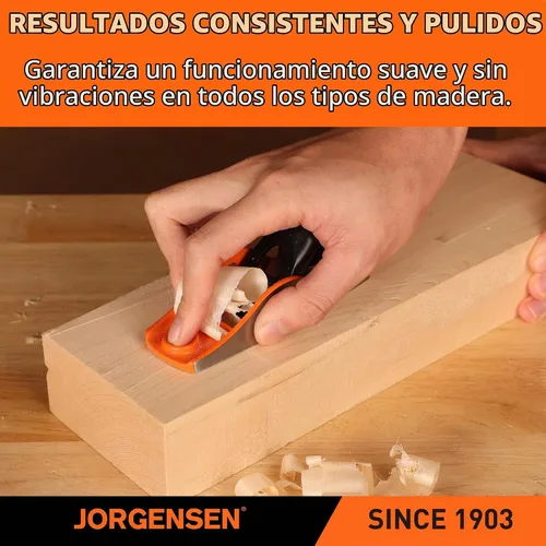 Vista 7 de JORGENSEN Cepillo de madera de 5-1/4 pulgadas, cepillo manual para carpintería, cepillo de bloque de ángulo bajo, cepillo manual pequeño