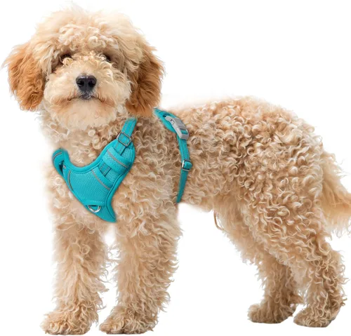 Vista 97 de BARKBAY Arnés para Perro Sin Tirones Talla Grande Arnés Reflectante para Perro con Clip Frontal y Asa de Control Fácil para Caminar Entrenar Correr