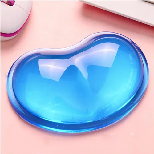 Vista 4 de Reposamuñecas ergonómico de gel para mouse, soporte de muñeca para mouse de computadora para aliviar el dolor en el brazo, almohadilla para muñeca