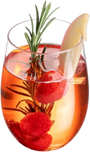 Vista 9 de Restaurantware Copas de vino de plástico transparente de 12 onzas, reutilizables, 10