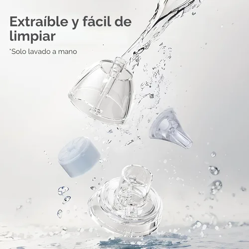 Vista 7 de Momcozy Aspirador Nasal para Bebé, Aspirador Nasal Eléctrico de 3 Niveles de Succión para Bebé, Recién Nacido y Niño Pequeño, Aspirador Nasal