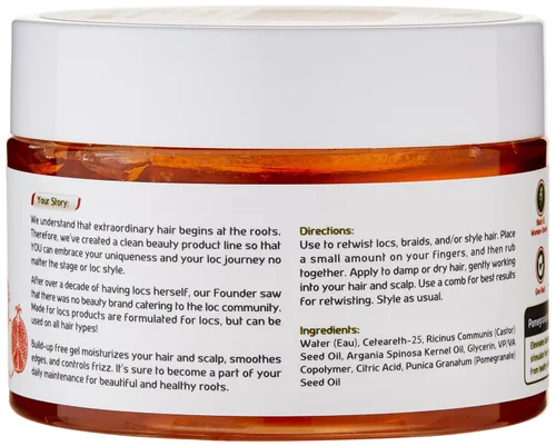 Vista 6 de Made For Locs Retwisting Firm Hold Styling Pomada Gel 4 oz (granada)