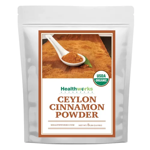 Vista 10 de Healthworks Superfoods - Canela orgánica en polvo de Ceilán - 16 onzas / 1 libra - Molida cruda - Keto, vegana y sin transgénicos - Ideal para café