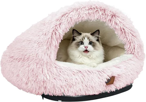 Vista 12 de YooxArmor Cama redonda para gatos, cama para perros pequeños y medianos Gris