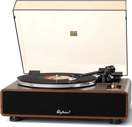 Vista 10 de Reproductor de discos de vinilo de alta fidelidad con altavoces y Negro oscuro