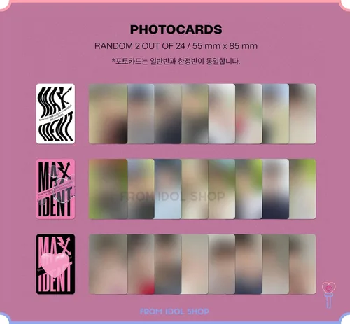 Vista 5 de DREAMUS Stray Kids - MAXIDENT Edición Estándar CD+Beneficio de preventa (T-Crush+Heart ver. Set) (JYPK1467)