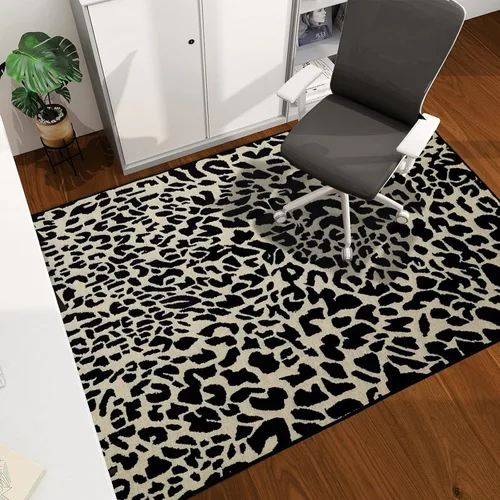 Vista 22 de Tapete para silla de oficina para suelo de madera dura, 48"x36" tapete protector de escritorio de computadora de fácil deslizamiento para silla Hoja