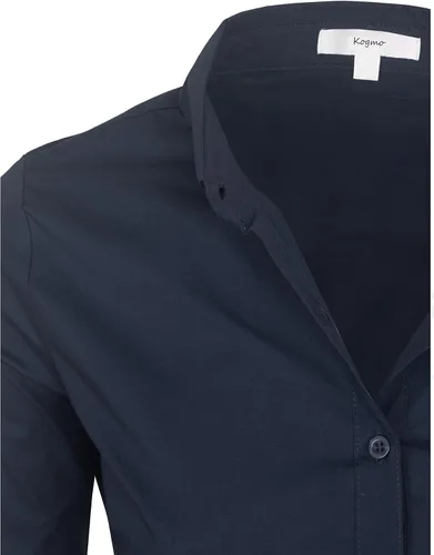 Vista 4 de KOGMO Blusa clásica de vestir con botones y manga 3/4 para mujer (S-3X)