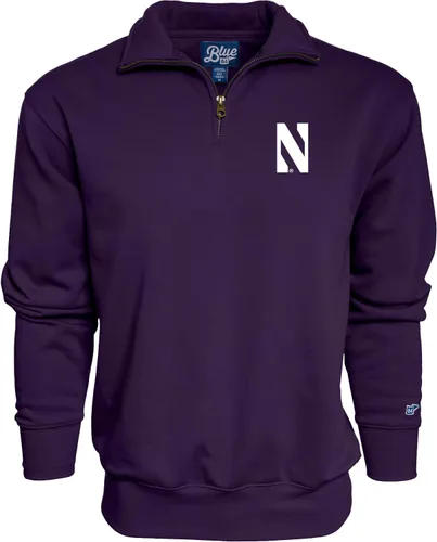 Vista 35 de Blue 84 Sudadera con cremallera de un cuarto para hombre de la NCAA