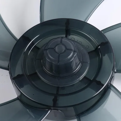 Vista 4 de Aislor Cuchilla de ventilador universal, 12/14 pulgadas con cubierta de tuerca, pieza de repuesto para ventilador de pie para el hogar, color gris