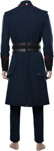 Vista 4 de Disfraz de Dr. Stephen Strange Stephen the Multiverse of Madness para cosplay, camisa, pantalón, bata y collar con capa de capa