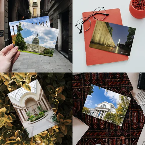 Vista 7 de Paquete de 20 postales vintage de Estados Unidos Washington DC paisaje, tarjetas postales de todo el mundo, tarjetas de felicitación para viajes