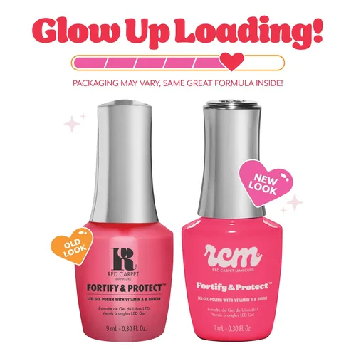 Vista 7 de Red Carpet Manicure Fortify & Protect - Esmalte de gel con imán de terciopelo bronce para uñas fuertes y saludables, impregnado con vitamina A