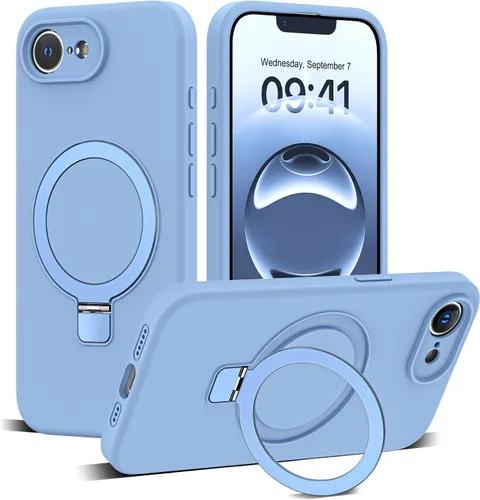 Vista 63 de Funda diseñada para iPhone 11 con soporte magnético invisible Compatible con Mag-Safe, a prueba de caídas de grado militar, a prueba de golpes