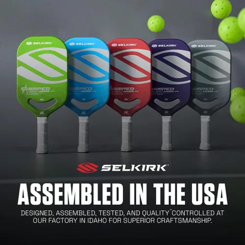 Vista 8 de Selkirk Sport Paletas de pickleball Amped Ensambladas en los Estados Unidos Amped Control o Amped Pro Pala de pickleball de fibra de vidrio