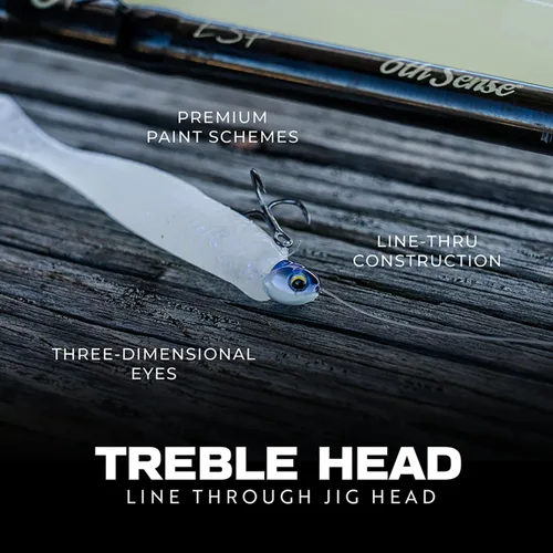 Vista 4 de 6th Sense Treble Head Line-Thru Jig Head for Soft Plastic Swimbaits Baby Shad