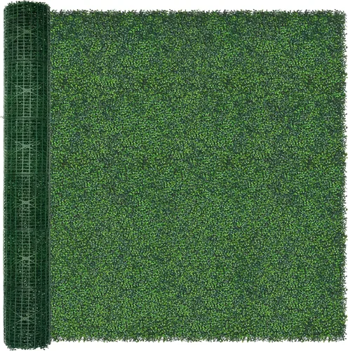 Vista 20 de ODTORY Paneles de césped artificial para pared: 10 x10 pulgadas (8 unidades) Paneles de boj para decoración de paredes verdes en interiores