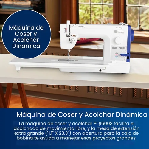 Vista 3 de Brother PQ1600S - Máquina de coser de puntada recta de alta velocidad
