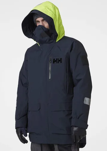Vista 3 de Helly-Hansen - Chaqueta impermeable para hombre, diseño de océano ártico