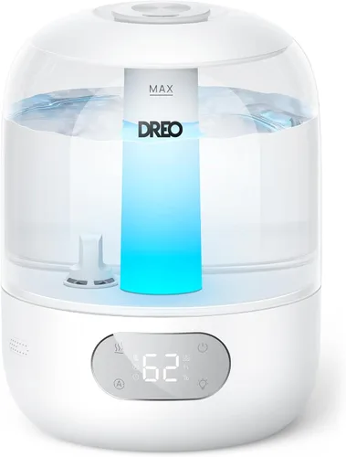 Vista 8 de DREO Humidificadores para dormitorio, 3L de llenado superior 30H y 26dB Tiempo de funcionamiento silencioso para habitaciones grandes, humidificador