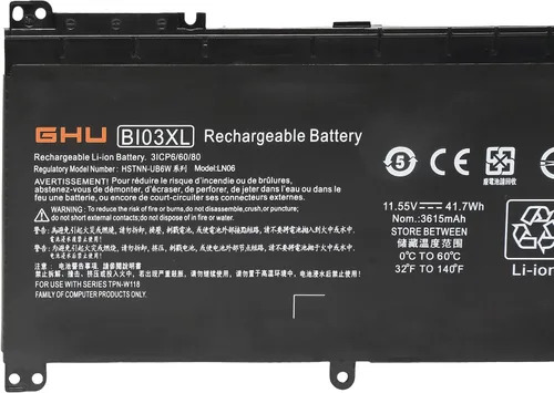 Vista 4 de GHU BI03XL ON03XL - Batería de repuesto para HP Pavilion x360 13-U M3-U Stream 14-AX, compatible con HSTNN-UB6W