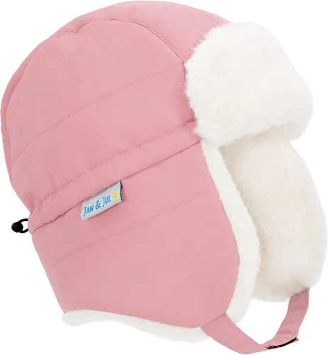 Vista 12 de JAN & JUL Gorro de invierno impermeable para bebés y niños Oso