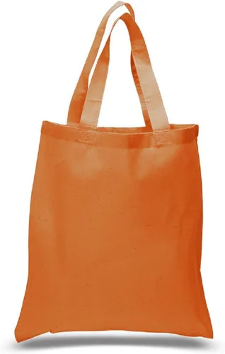 Vista 4 de Bolsas reutilizables de lona de algodón, bolsas de tela con asas 15x16 (1-Bag) TBF