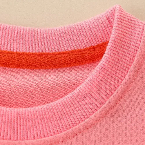 Vista 3 de Bumeex Ropa de sudadera para niña pequeña, ropa navideña de algodón con cuello redondo