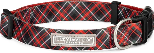 Vista 21 de Lucky Love Dog - Collar de perro ajustable con hebilla de fácil clic para los pequeños, duradero y cómodo para perros machos y hembras, collar