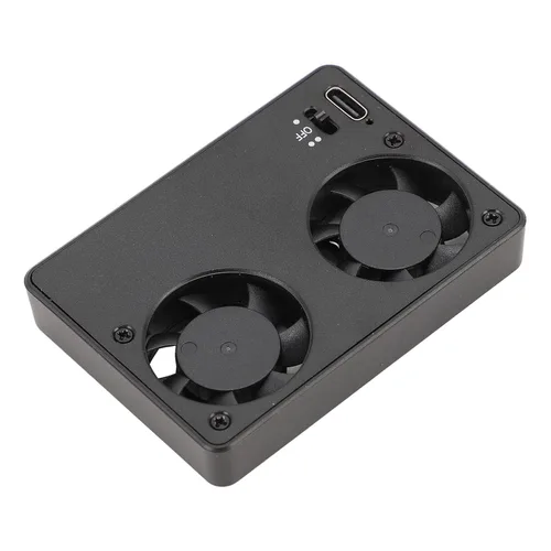 Vista 8 de Dual Camera Cooling Fan Fast Heat Dissipation Silent External Cooler for Live Broadcast, ABS Matte Finish 4 Images 60 Minutes Endurance