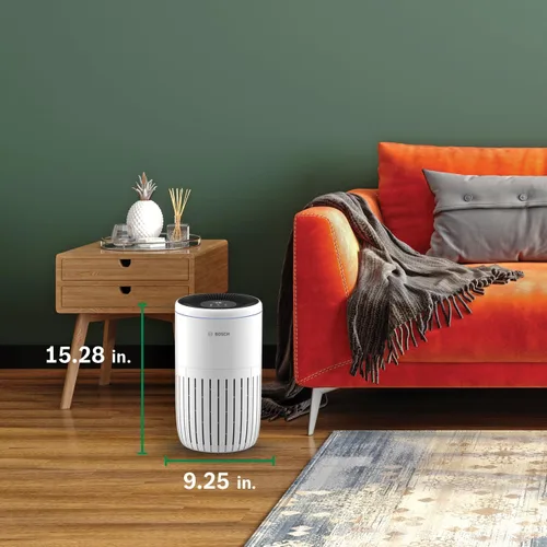 Vista 9 de BOSCH - Purificador de aire para el hogar (cubiertas, 810 pies cuadrados), filtro 3 en 1 para polen, humo, polvo, caspa, contaminación al aire