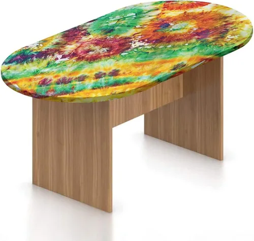 Vista 11 de XISUNYA Mantel ajustable ovalado, con ruedas de madera de granero, de poliéster elástico, para puerta de granero de madera, diseño vintage