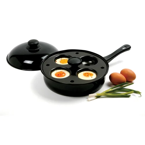 Vista 7 de Norpro Juego de sartén antiadherente de 9.5 pulgadas con 4 huevos escalfador extraíble (662)