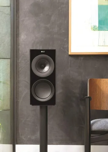 Vista 6 de KEF Altavoces R3 Standmound (par, negro)