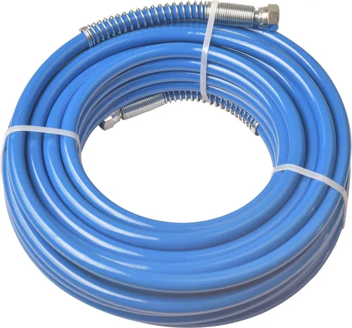 Vista 6 de GDHXW Manguera de pulverización de pintura sin aire de 50 pies, alambre trenzado de doble capa, mejorado 8500 PSI tubo de nailon flexible de alta