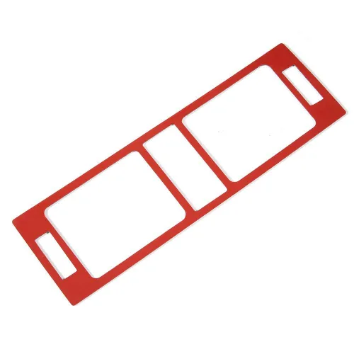 Vista 6 de Ajuste de panel de ventilación de aire A/C, fibra de carbono, consola central, cubierta de salida de aire, ajuste para clase C W204 05-12