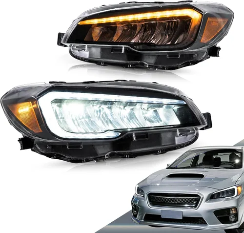 Vista 12 de VLAND Faros delanteros LED compatibles con Impreza Outback Sport 2008-2011, Impreza WRX 2008-2014 (no compatible con modelos con AFS/SRH) con Para