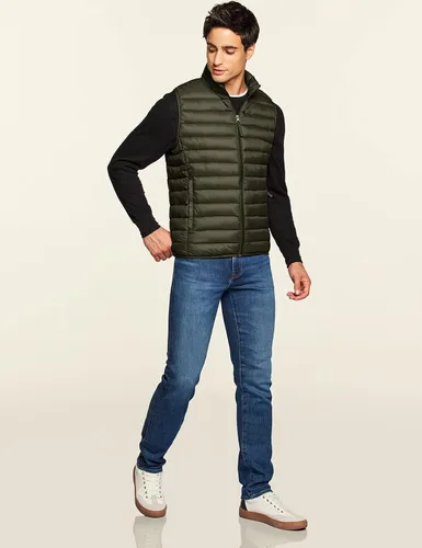 Vista 6 de TSLA Chaleco acolchado ligero y plegable para hombre, resistente al agua, para invierno y exteriores