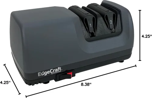 Vista 7 de EdgeCraft Afiladores de cuchillos eléctricos E317 para cuchillos rectos y dentados de 20 grados, abrasivos de diamante, control de ángulo