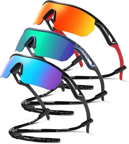 Vista 14 de Kids Sunglasses Youth Baseball Sunglasses for Boys Girls 3-12 Polarized Softball Sports Goggles UV Protection