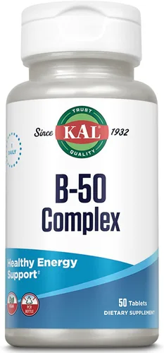 Vista 9 de KAL CoEnzyme Complejo de vitamina B, vitaminas B masticables para energía saludable, glóbulos rojos y soporte de la función nerviosa con vitamina