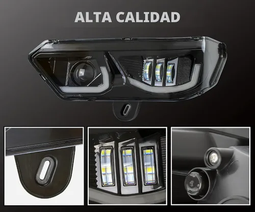 Vista 4 de SAUTVS Faros delanteros LED para Can Am Defender HD5 HD7 HD8 HD9 HD10 2016