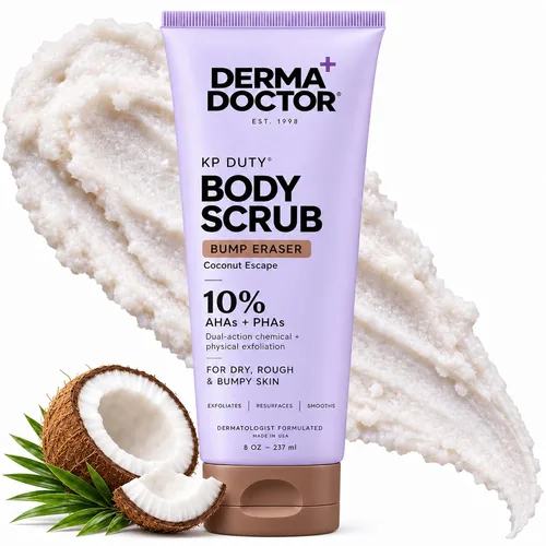Vista 25 de DERMAdoctor KP Bump Eraser Body Scrub, 10% AHAs + PHAs, Rough & Bumpy Skin