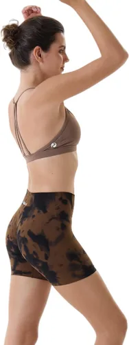 Vista 4 de AUROLA Dream Tie Dye Workout Shorts for Women Seamless Scrunch Soft Active Shorts