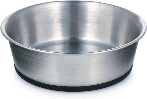 Vista 5 de ProSelect - Cuenco de acero inoxidable para perros con base de goma, 8 pulgadas, 52 onzas