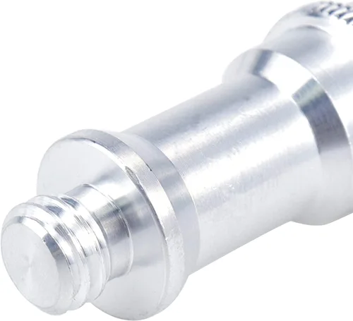 Vista 6 de MY MIRONEY Paquete de 2 adaptadores de rosca macho de 3/8" a 1/4" de aleación de aluminio, adaptador de tornillo, espiga para soporte de luz