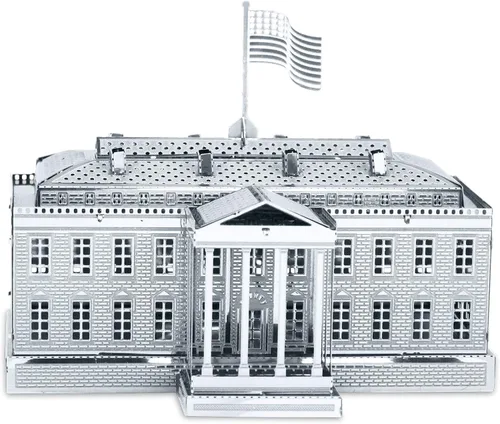 Vista 3 de Metal Earth Modelos de corte láser 3D - Edificio del Capitolio de los Estados Unidos y la Casa Blanca = Juego de 2