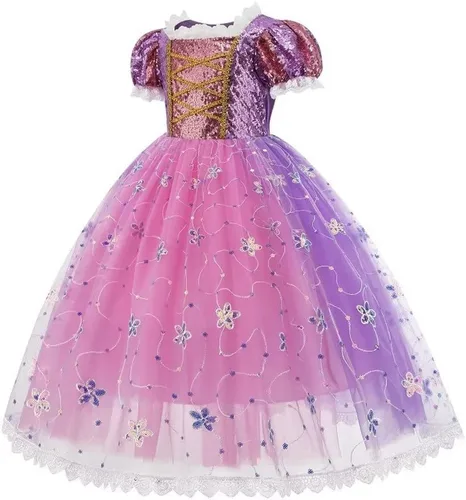 Vista 2 de Kidswant Toddler Baby Girls Luxury Princess Party Halloween Cosplay Costume Dress Up with Accessorries