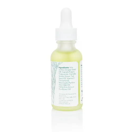 Vista 2 de Sea-El Aceite facial Matcha para el cuidado de la piel, mezcla de aceite facial hidratante de té verde y algas marinas, calmante y profundamente