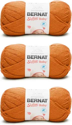 Vista 35 de Bernat Softee Baby Cotton Aqua Mist - Ovillo de lana para bebé, paquete de 3 unidades de 4.25 onzas, mezcla, 3 DK (ligero), 254 yardas